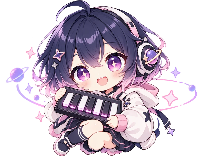 BMS曲管理ツールのキャラクター、さてらちゃん。